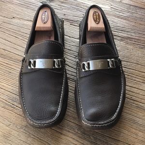 Prada loafers logo Chain